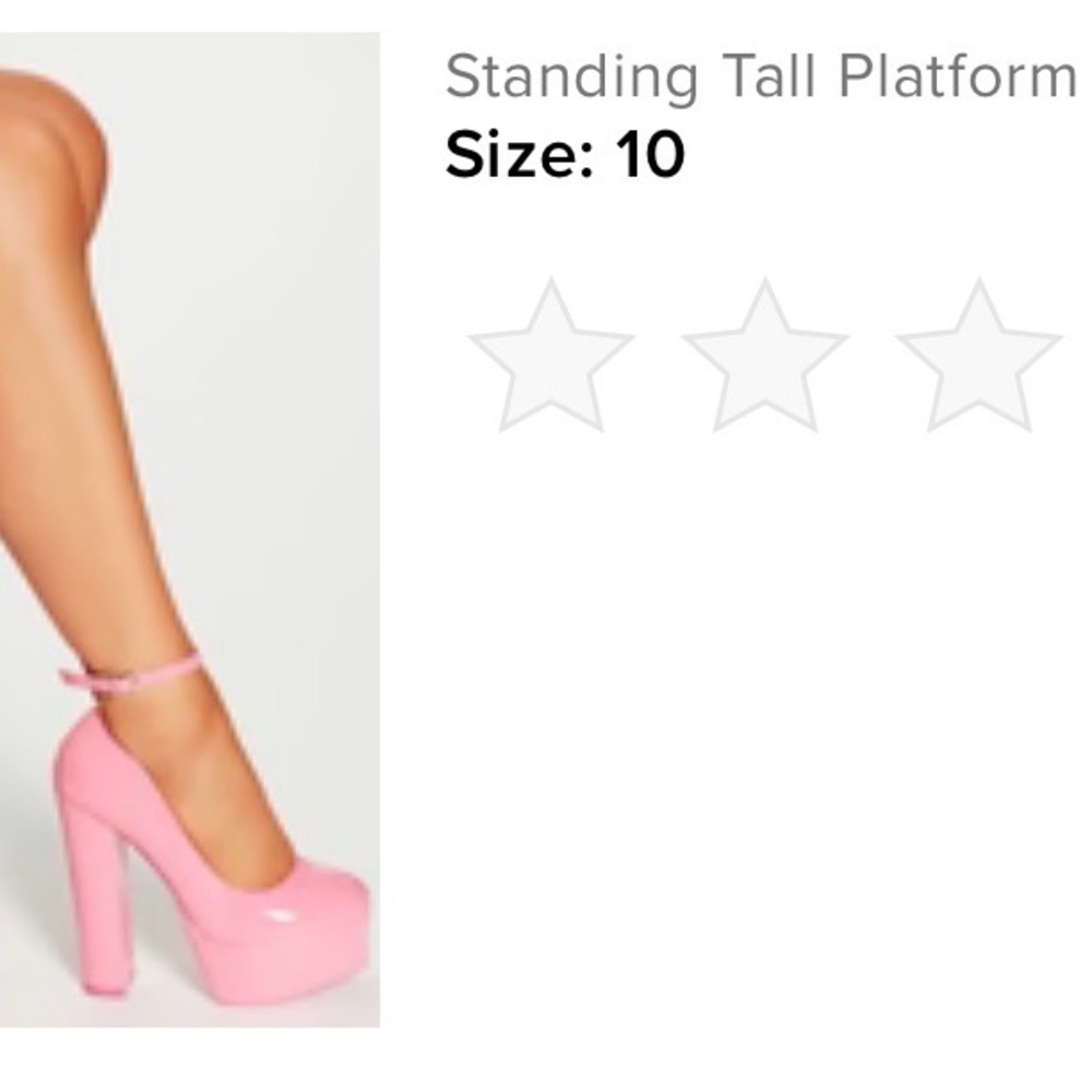 Fashion Nova Pink Platform Heels